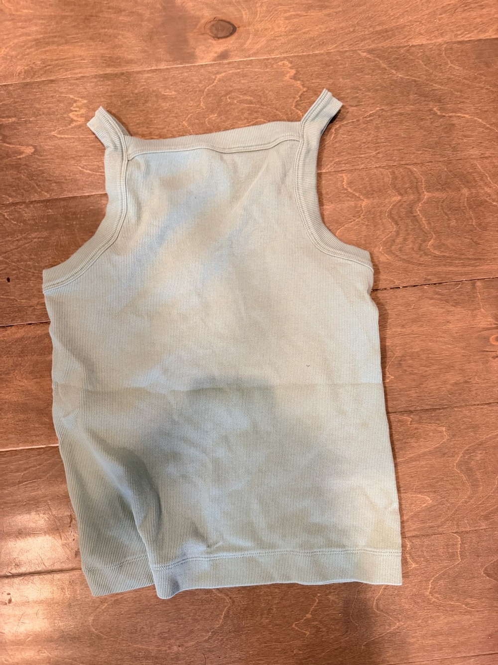 Light Green Ribbed Tank Top